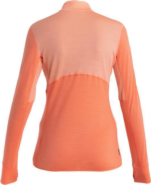 Merino 200 Realfleece Descender LS Half Zip - Womens - Glow / Tang / CB 2