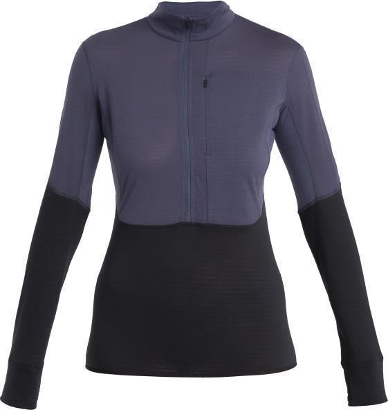 Merino 200 Realfleece Descender LS Half Zip - Womens - Graphite / Black / CB 1