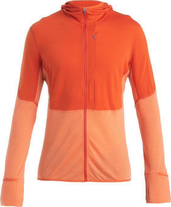 Merino 200 Realfleece Descender LS Zip Hoodie - Mens - Molten / Ember / CB 1
