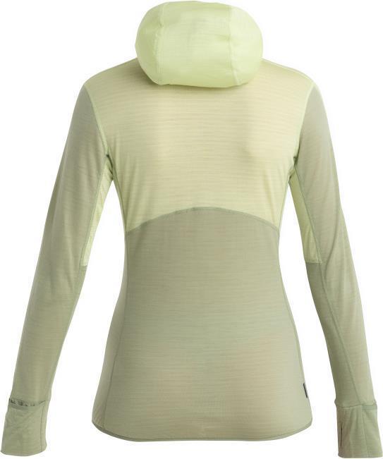 Merino 200 Realfleece Descender LS Zip Hoodie - Womens - Glazen / Lichen / CB 2