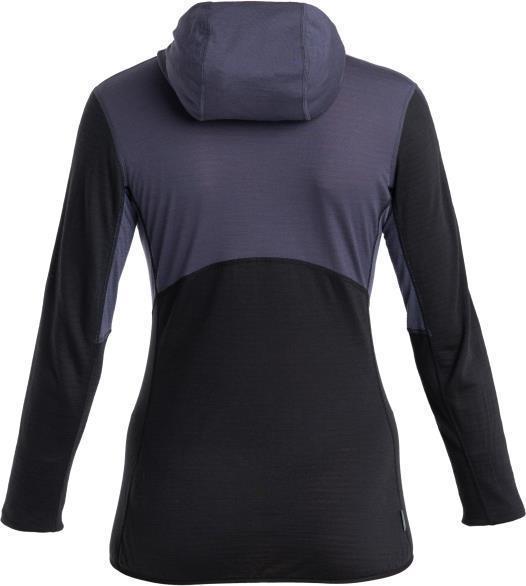 Merino 200 Realfleece Descender LS Zip Hoodie - Womens - Graphite / Black / CB 2