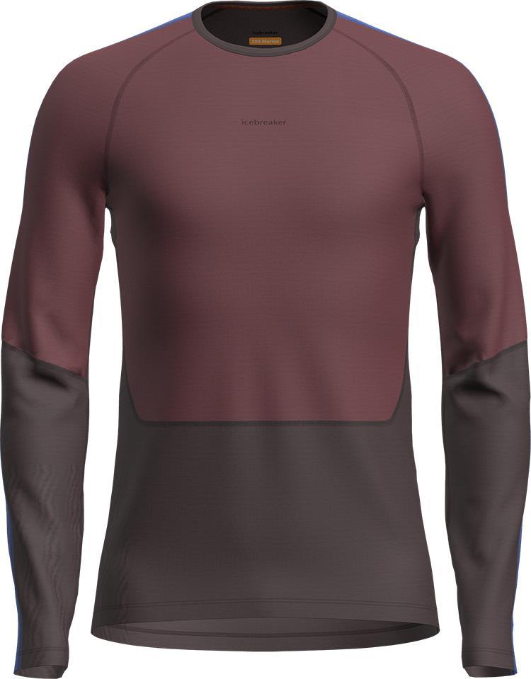 Merino 200 Sonebula LS Crewe - Mens - Bittersweet / Port / Brilliant / CB 1