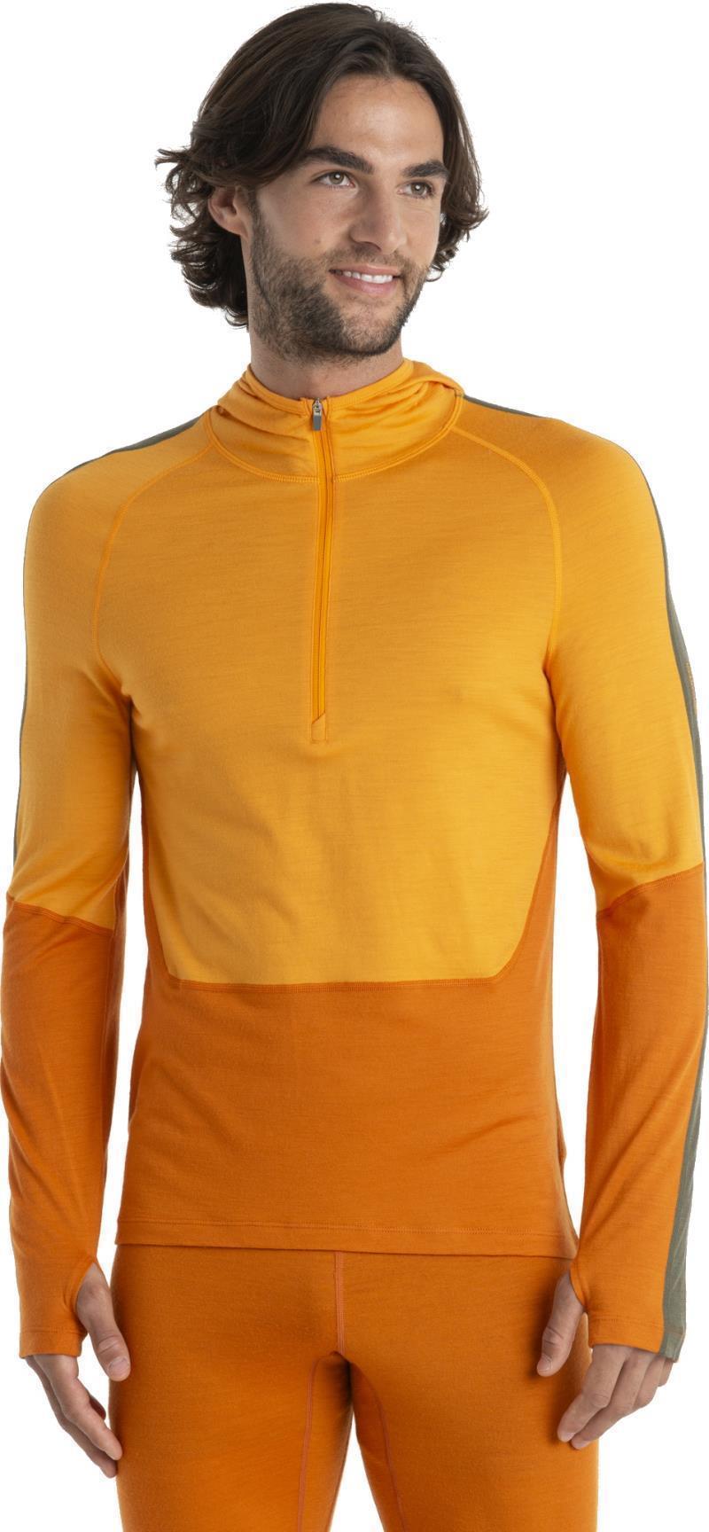 Merino 200 Sonebula LS Half Zip Hoodie - Mens - Earth / Solar / Loden / CB 3