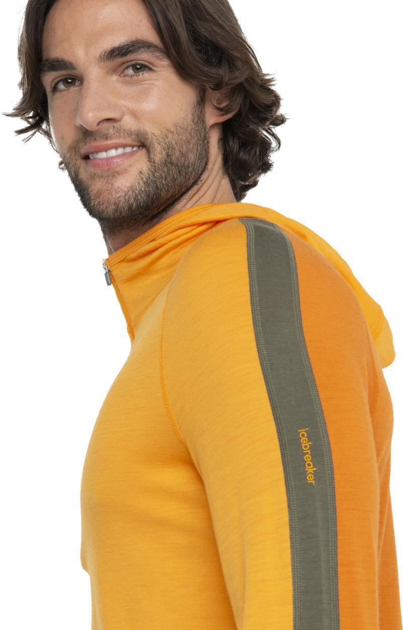 Merino 200 Sonebula LS Half Zip Hoodie - Mens - Earth / Solar / Loden / CB 5