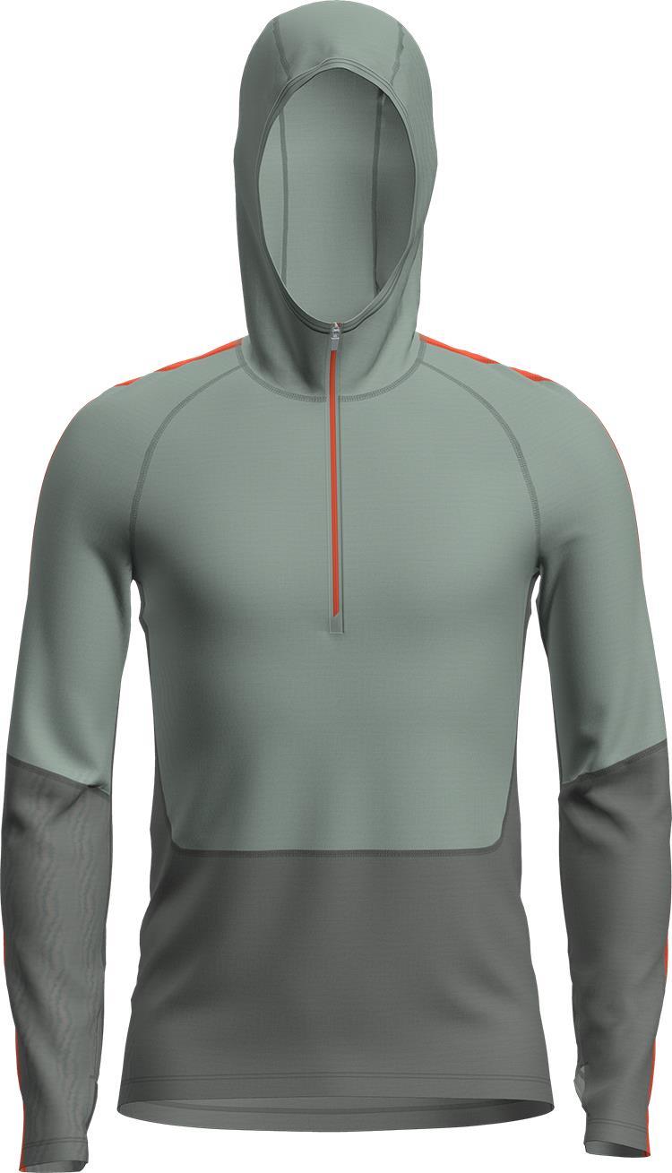 Merino 200 Sonebula LS Half Zip Hoodie - Mens - Galaxy / Moss / Blaze / CB 1