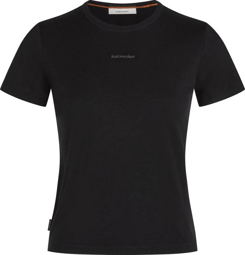 Merino 200 Tech Lite SS Crop Slim Tee - Womens - black 1