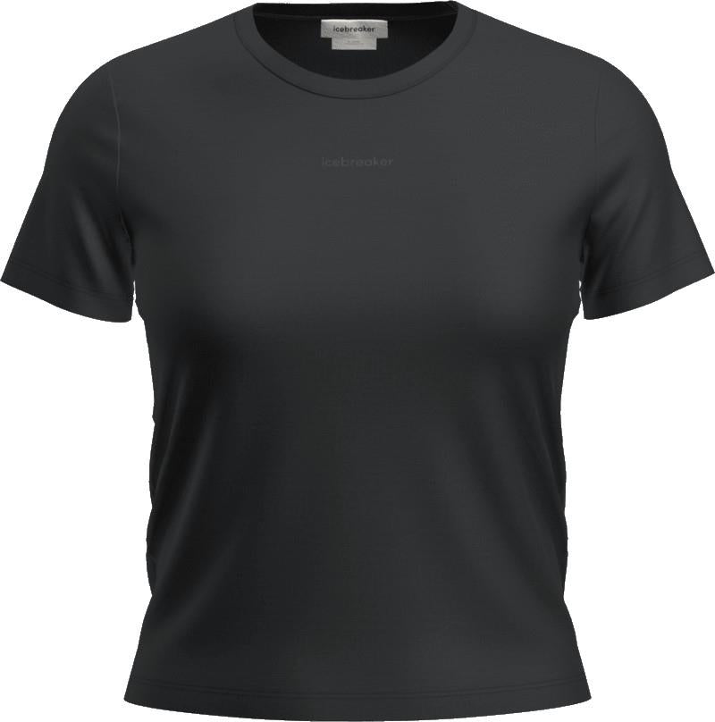Merino 200 Tech Lite SS Crop Slim Tee - Womens - black 1