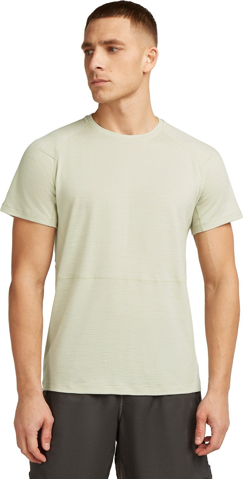 Merino 200 Waffle Elevation SS Tee - Mens - ashen 1
