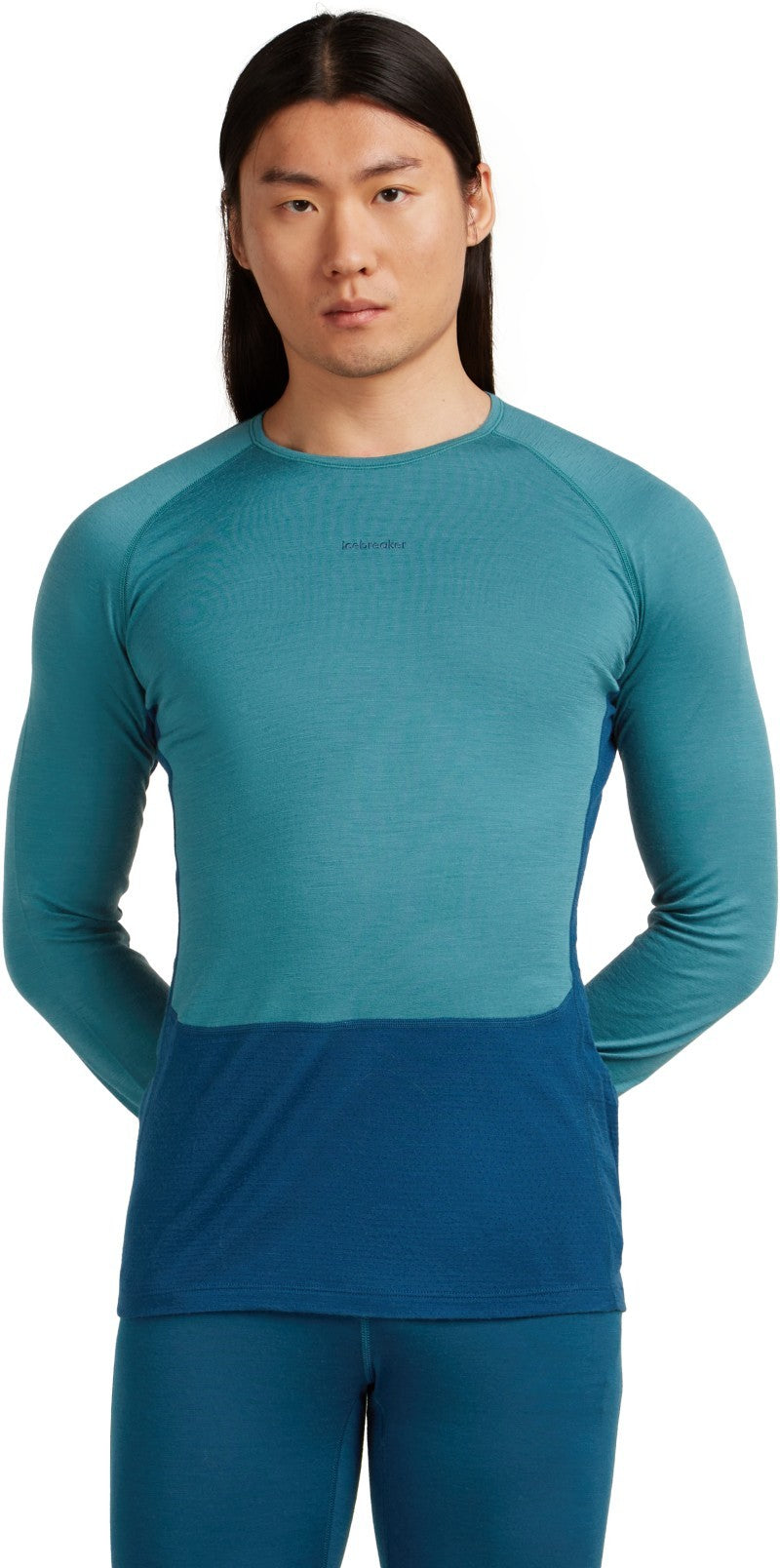 Merino 200 ZoneKnit LS Crewe - Mens - atlantis / topaz / cb 1