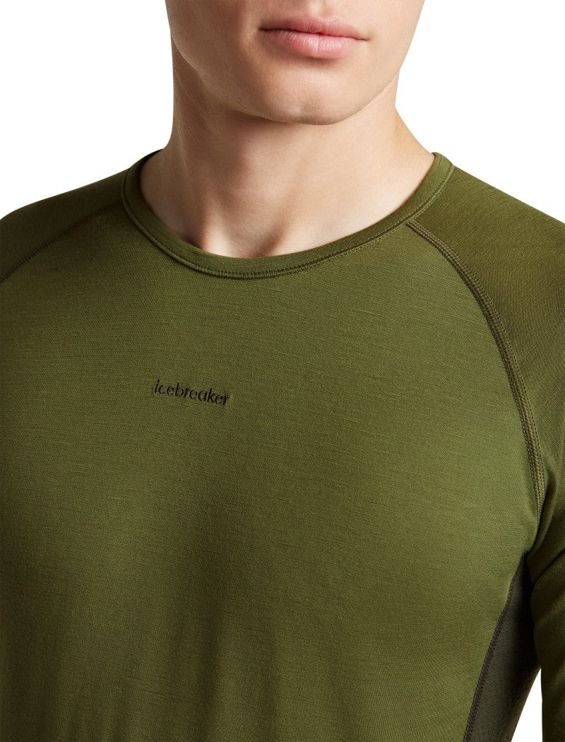 Merino 200 ZoneKnit LS Crewe - Mens - dk loden / sphagnum / cb 1
