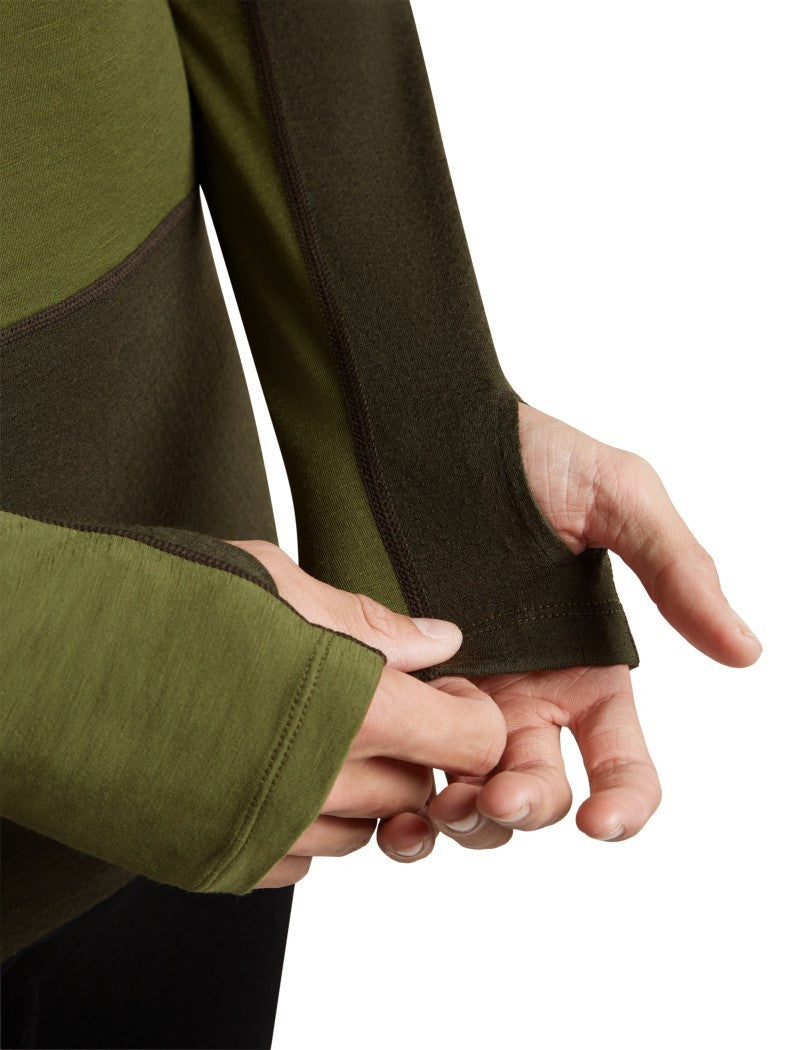 Merino 200 ZoneKnit LS Crewe - Mens - dk loden / sphagnum / cb 1