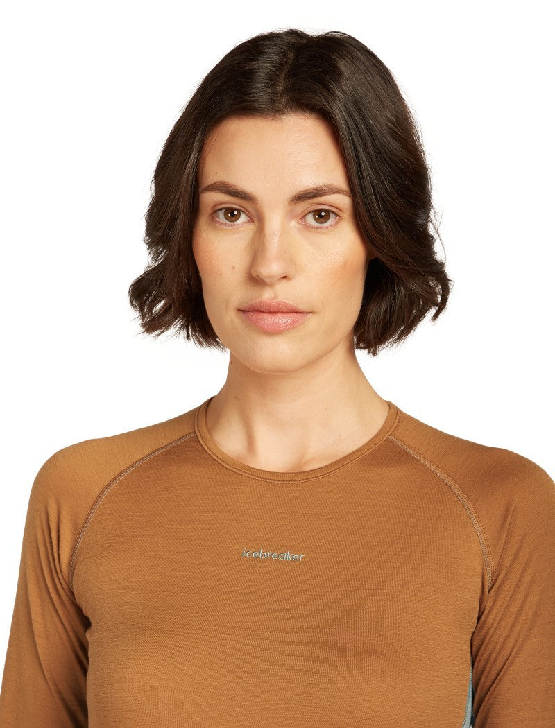 Merino 200 ZoneKnit LS Crewe - Womens - hydro / trail / cb 1