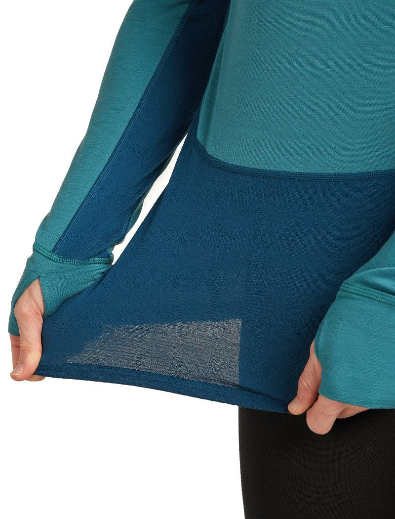 Merino 200 ZoneKnit LS Half Zip - Mens - atlantis / topaz / cb 1