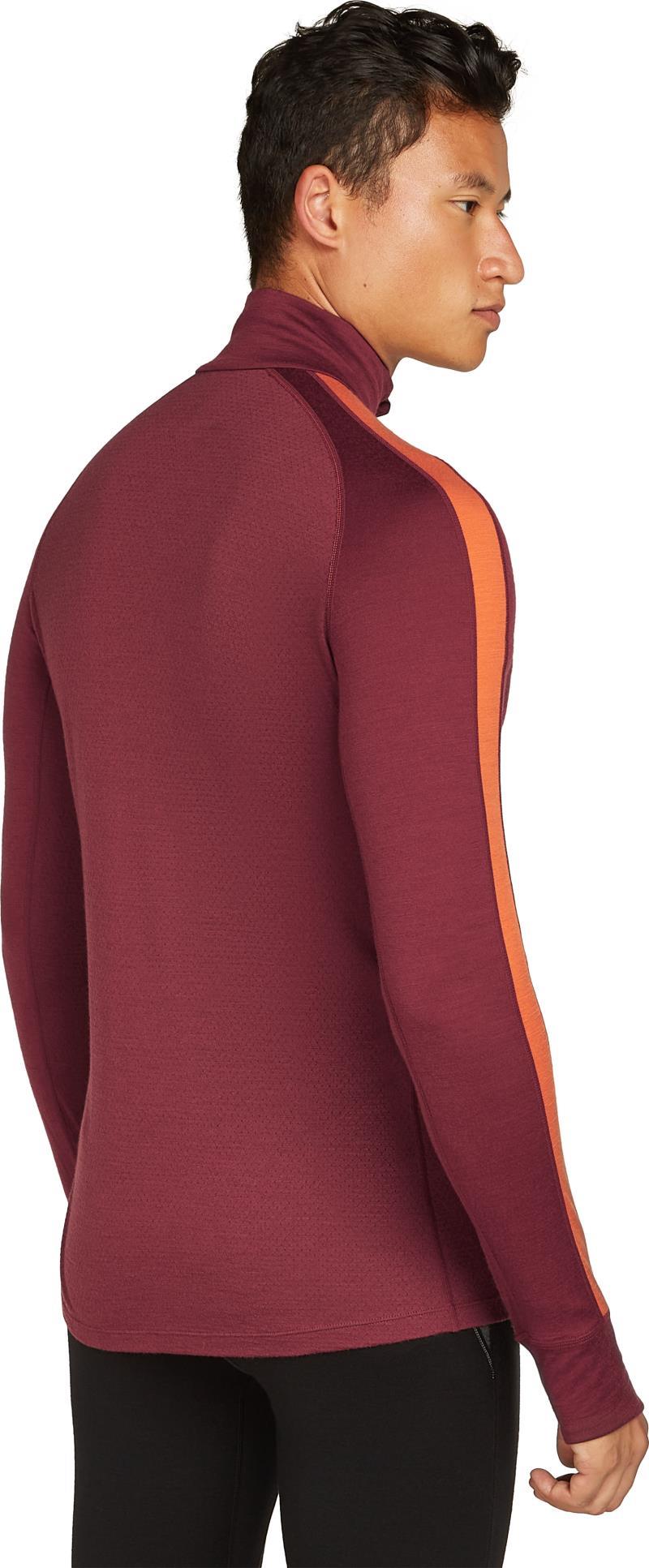 Merino 200 ZoneKnit LS Half Zip - Mens - port / blaze / cb 1