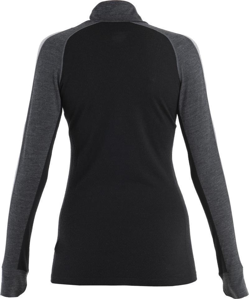 Merino 200 ZoneKnit LS Half Zip - Womens - Jet Heather / Black / Metro Heather / CB 2