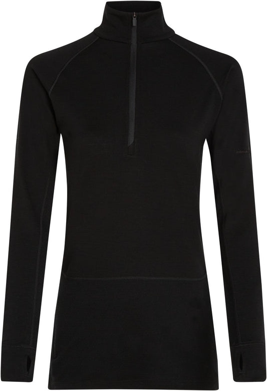 Merino 200 ZoneKnit LS Half Zip - Womens - black 1