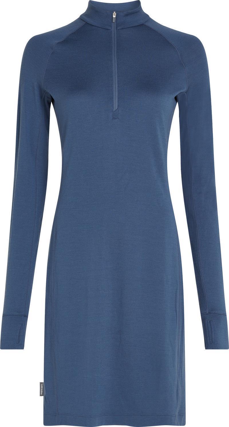 Merino 260 Granary LS Half Zip Dress - dawn 1