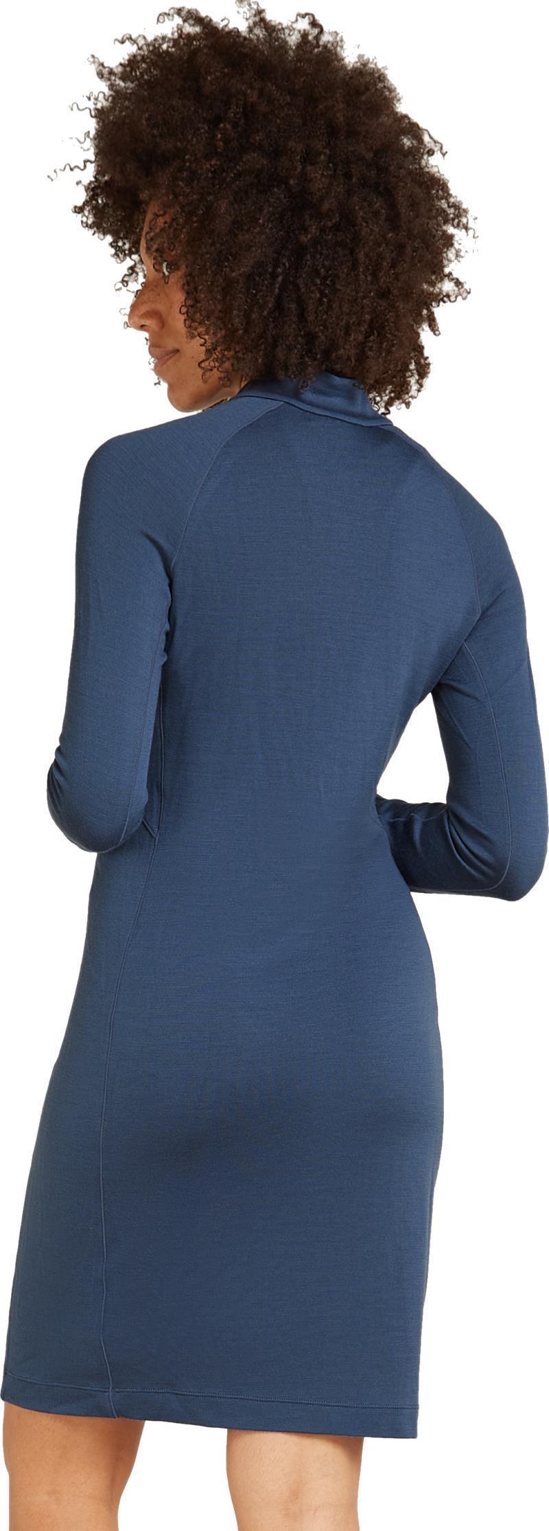 Merino 260 Granary LS Half Zip Dress - dawn 1