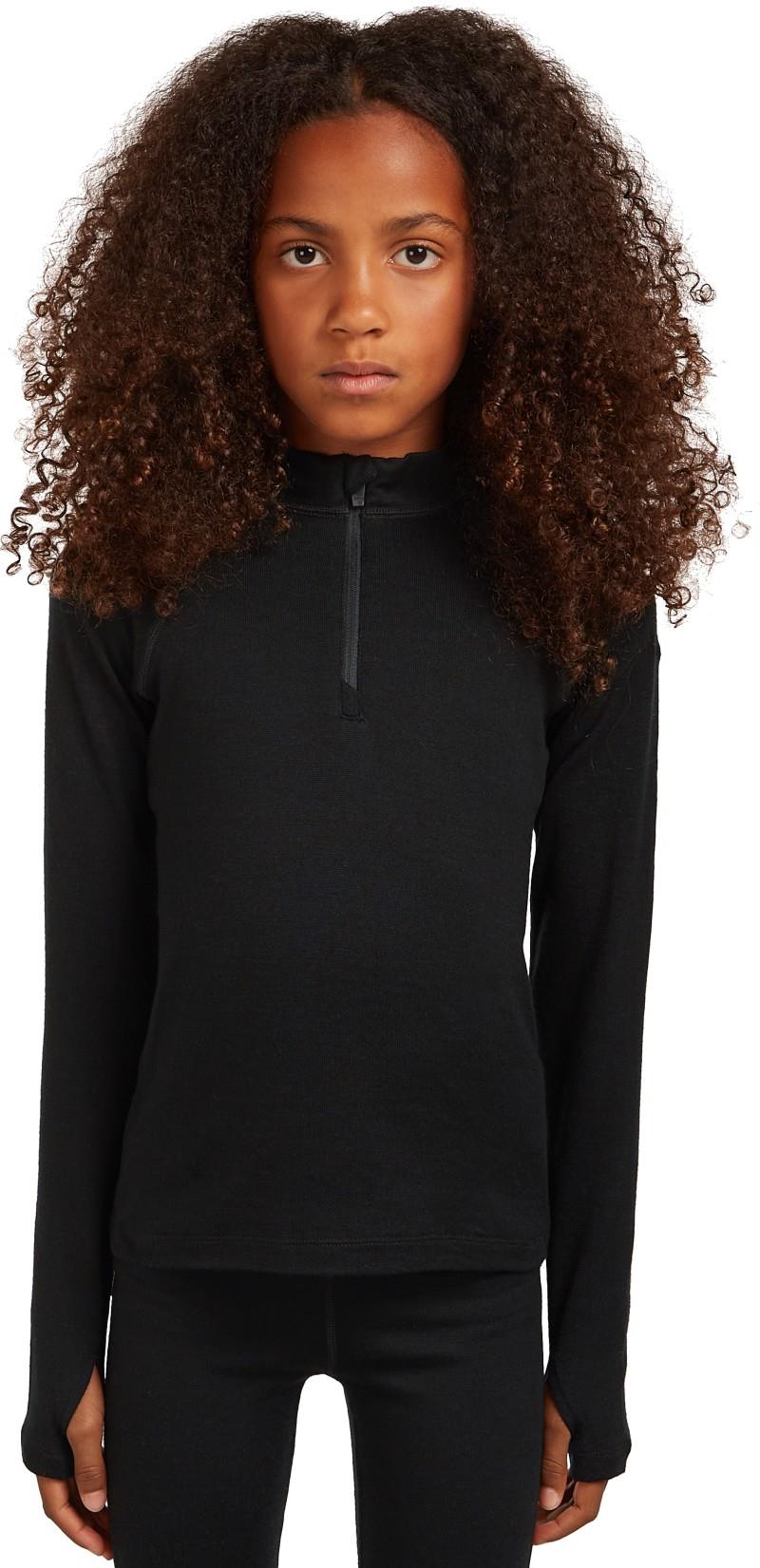 Merino 260 Oasis LS Half Zip - Kids - black 1