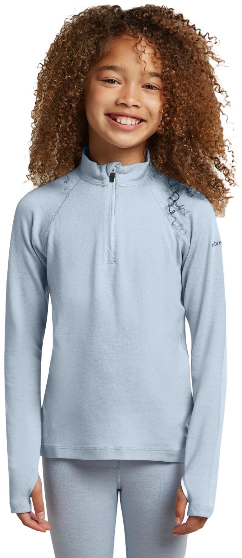 Merino 260 Oasis LS Half Zip - Kids - zinc blue 1