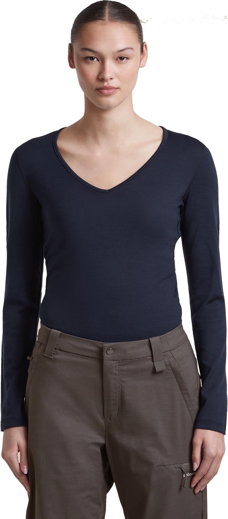 Merino 260 Oasis LS V-Neck - Womens - midnight navy 1