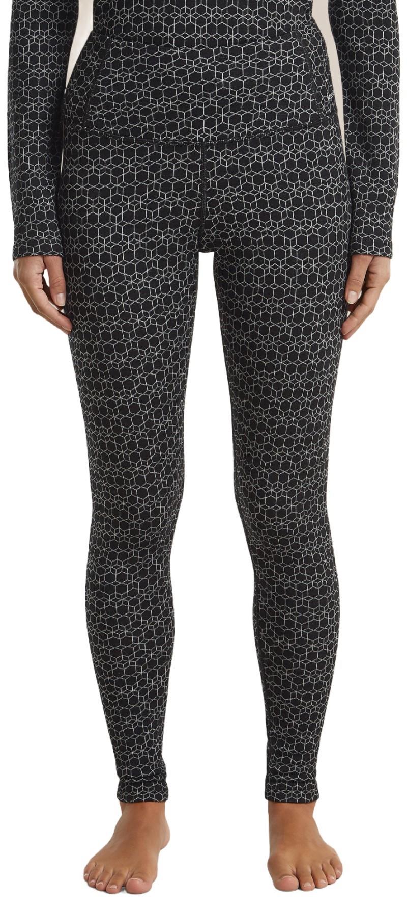 Merino 260 Oasis Vertex High Rise Leggings - Alpine Geo - Womens - black / snow / jaquard 1