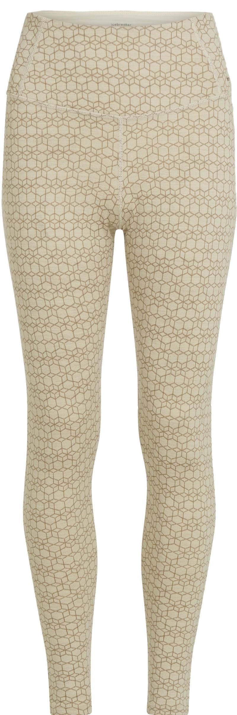 Merino 260 Oasis Vertex High Rise Leggings - Alpine Geo - Womens - undyed / cumin / jaquard 1