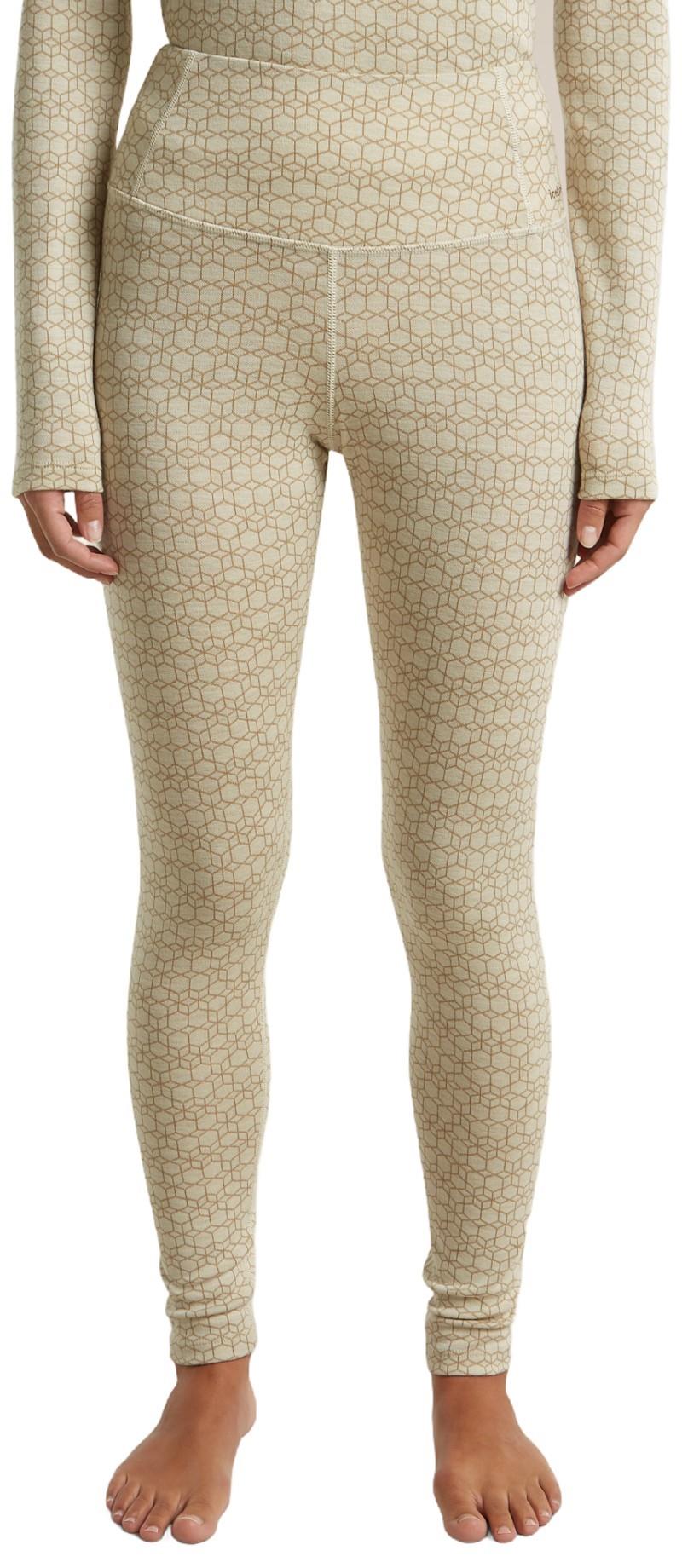 Merino 260 Oasis Vertex High Rise Leggings - Alpine Geo - Womens - undyed / cumin / jaquard 1