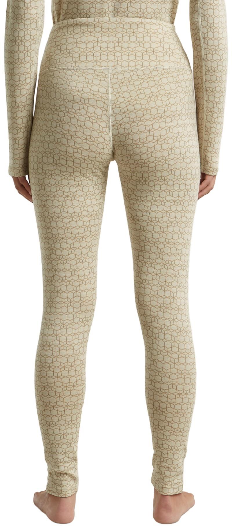 Merino 260 Oasis Vertex High Rise Leggings - Alpine Geo - Womens - undyed / cumin / jaquard 1