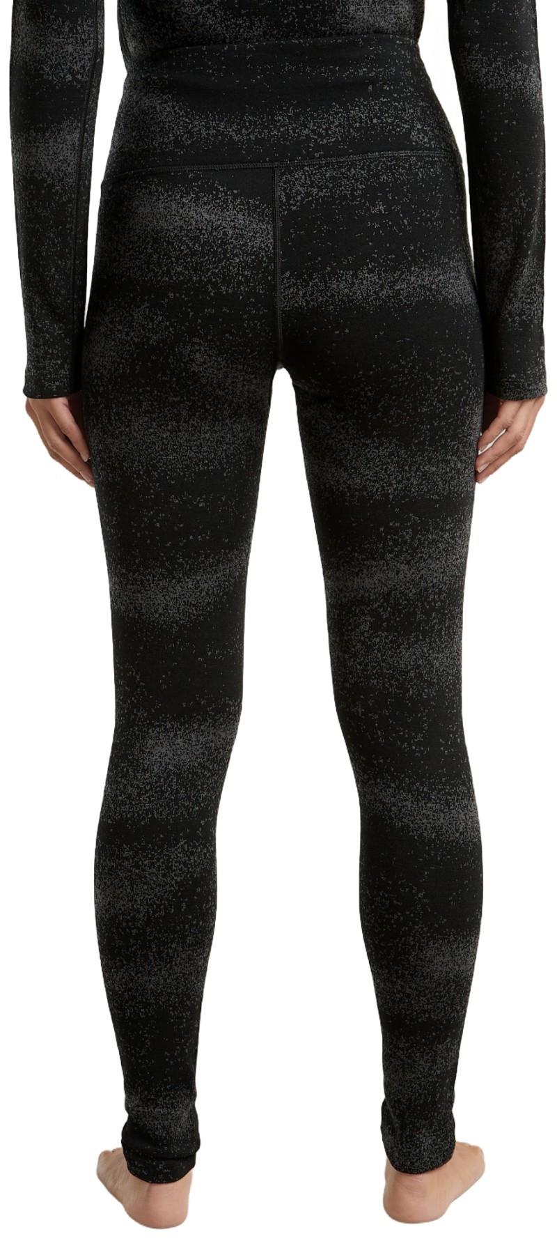 Merino 260 Oasis Vertex High Rise Leggings - Chillwave - Womens - black / obsidian / jaquard 1