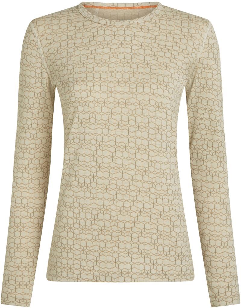 Merino 260 Oasis Vertex LS Crewe - Alpine Geo - Womens - undyed / cumin / jaquard 1