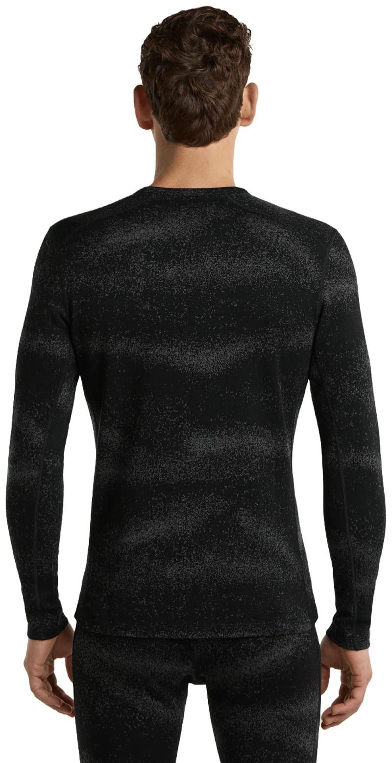 Merino 260 Oasis Vertex LS Crewe - Chillwave - Mens - black / obsidian / jaquard 1