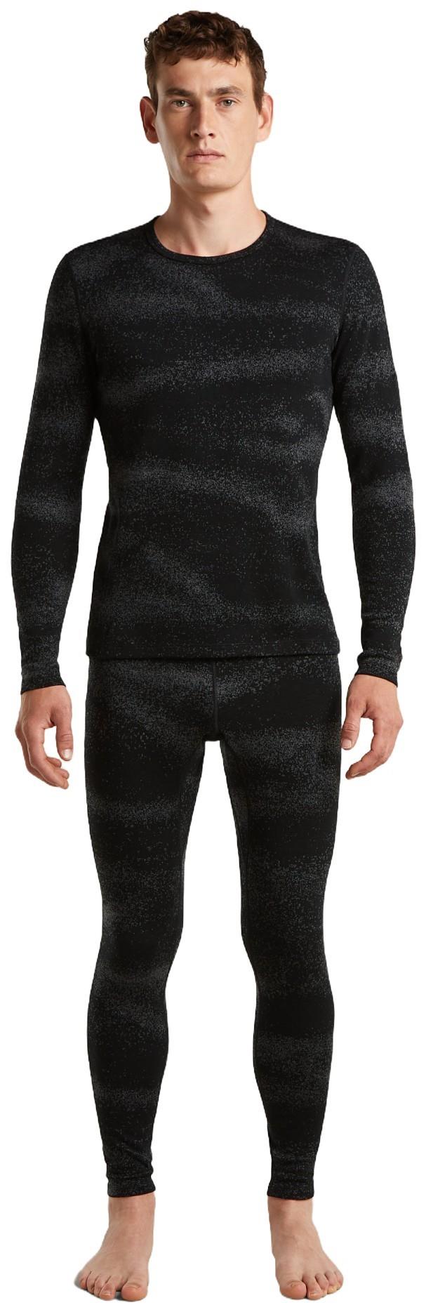 Merino 260 Oasis Vertex LS Crewe - Chillwave - Mens - black / obsidian / jaquard 1