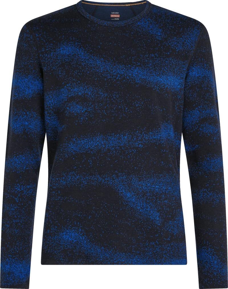 Merino 260 Oasis Vertex LS Crewe - Chillwave - Mens - midnight navy / lazurite / jaquard 1