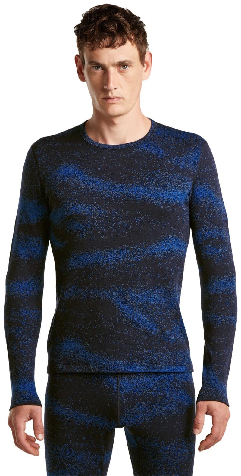 Merino 260 Oasis Vertex LS Crewe - Chillwave - Mens - midnight navy / lazurite / jaquard 1