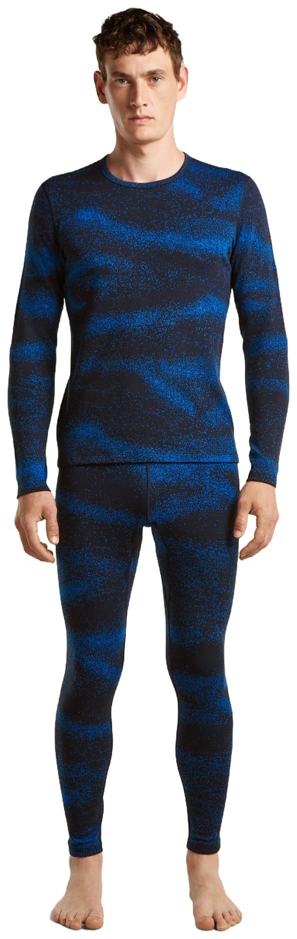 Merino 260 Oasis Vertex LS Crewe - Chillwave - Mens - midnight navy / lazurite / jaquard 1