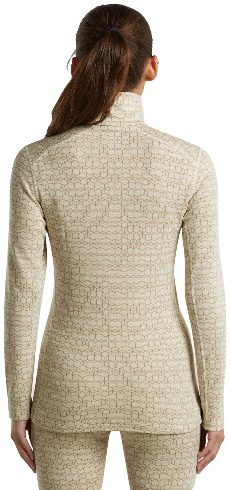 Merino 260 Oasis Vertex LS Half Zip - Alpine Geo - Womens - undyed / cumin / jaquard 1