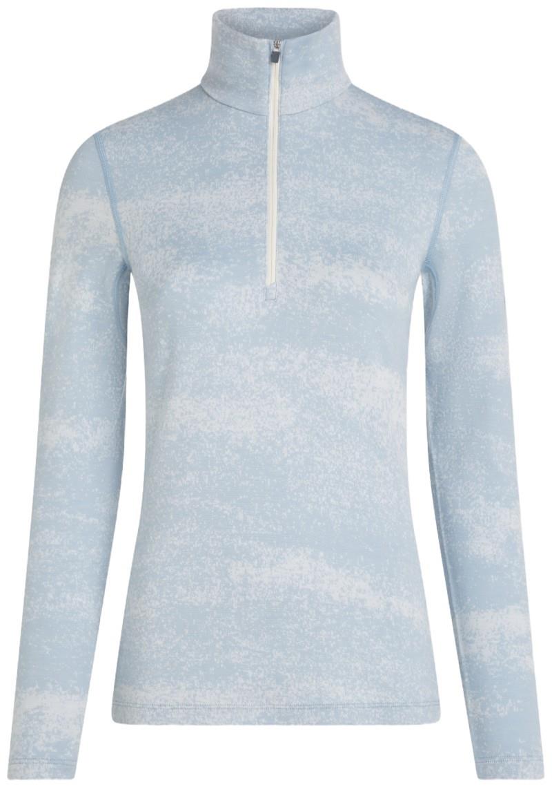 Merino 260 Oasis Vertex LS Half Zip - Chillwave - Womens - snow / zinc blue / jaquard 1