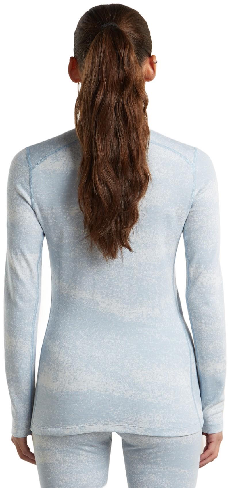 Merino 260 Oasis Vertex LS Half Zip - Chillwave - Womens - snow / zinc blue / jaquard 1