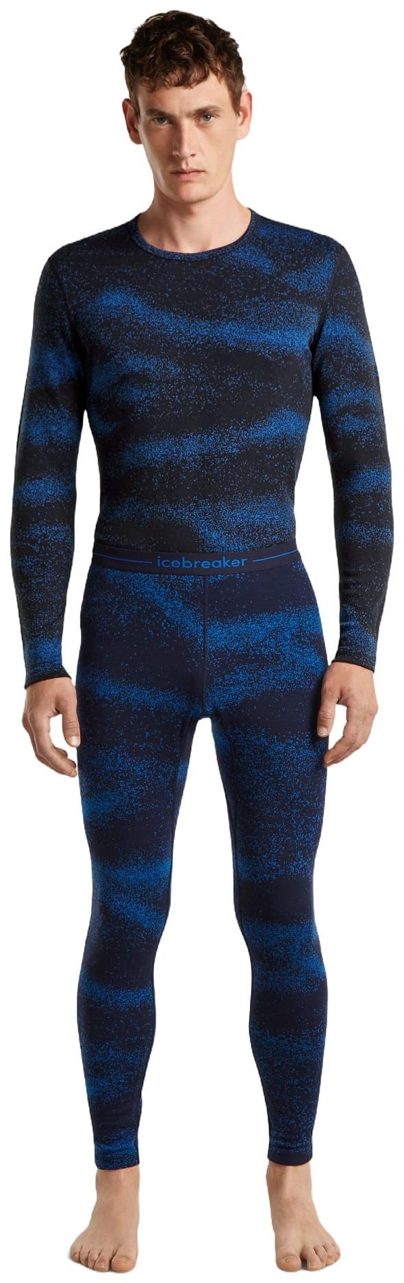 Merino 260 Oasis Vertex Leggings - Chillwave - Mens - midnight navy / lazurite / jaquard 1
