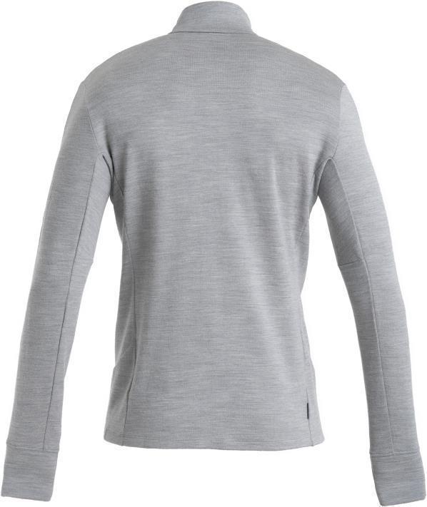 Merino 260 Quantum IV LS Zip - Mens - Metro Heather 2