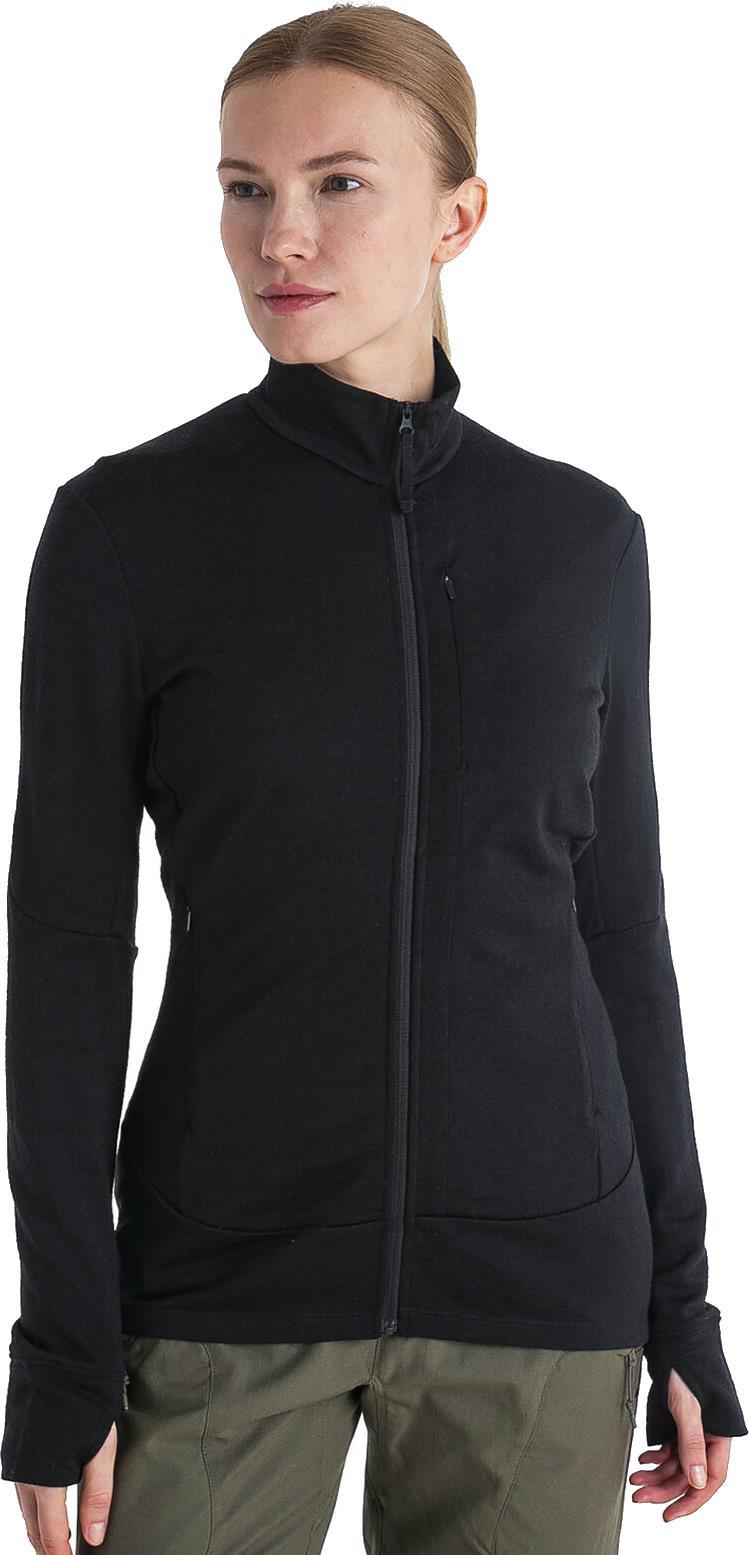 Merino 260 Quantum IV LS Zip - Womens - Black 3