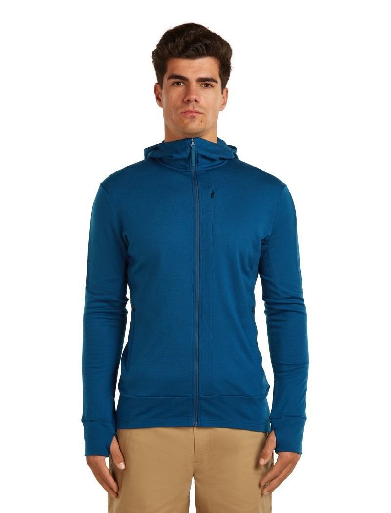 Merino 260 Quantum LS Zip Hoodie - Mens - atlantis 1