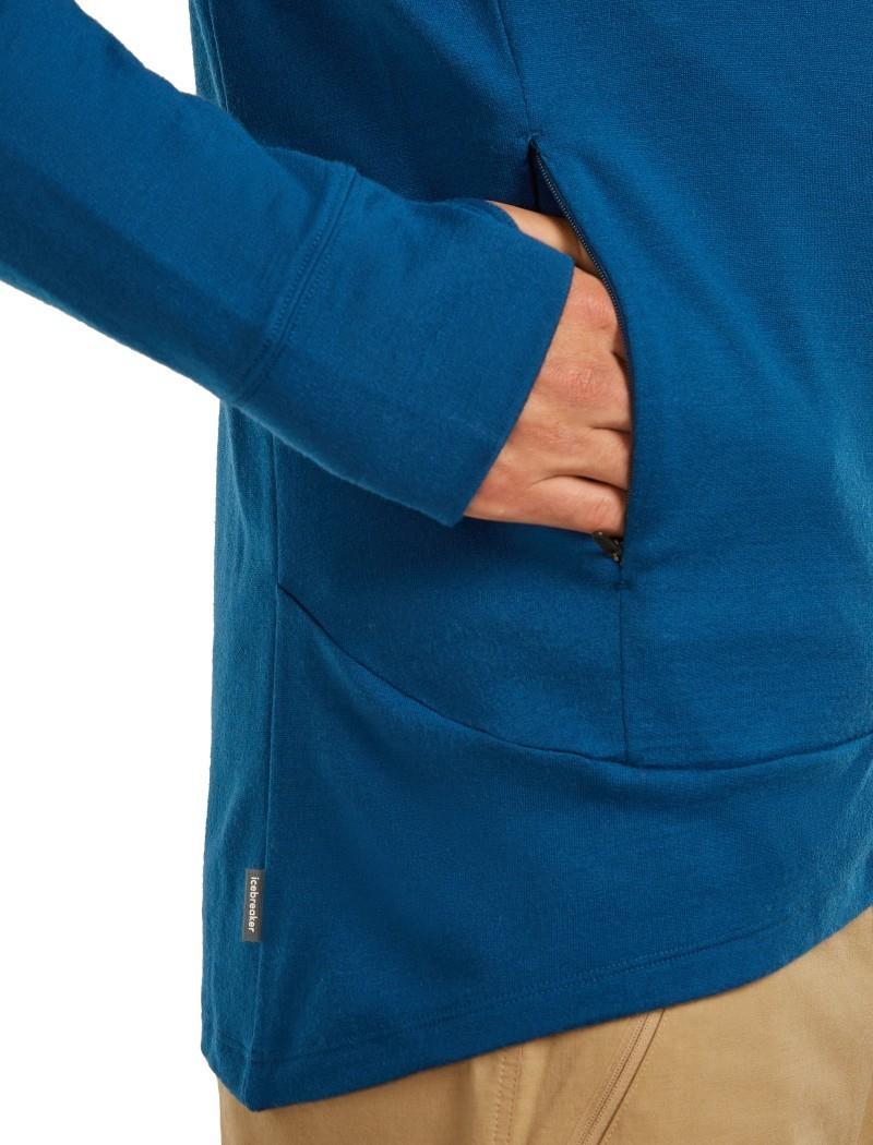 Merino 260 Quantum LS Zip Hoodie - Mens - atlantis 1