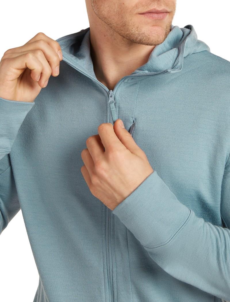 Merino 260 Quantum LS Zip Hoodie - Mens - flint blue 1