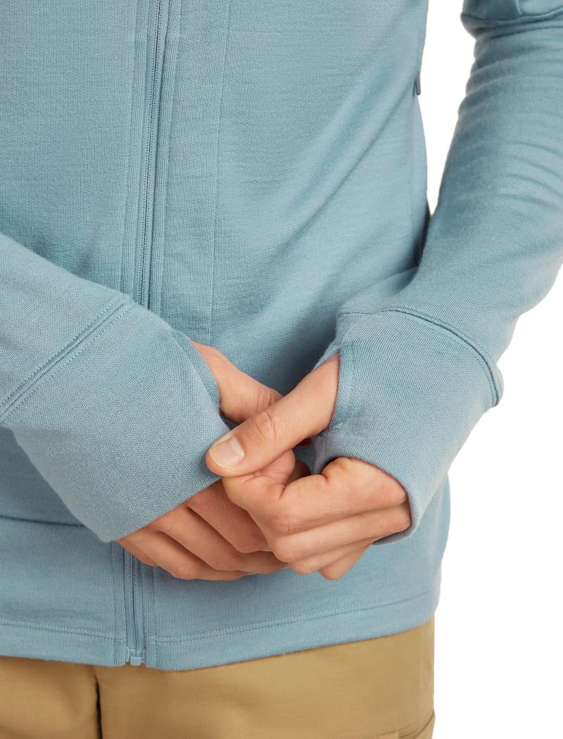 Merino 260 Quantum LS Zip Hoodie - Mens - flint blue 1