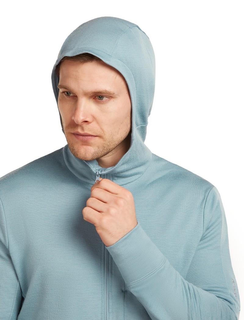 Merino 260 Quantum LS Zip Hoodie - Mens - flint blue 1