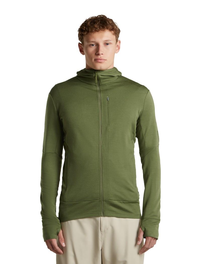 Merino 260 Quantum LS Zip Hoodie - Mens - sphagnum 1