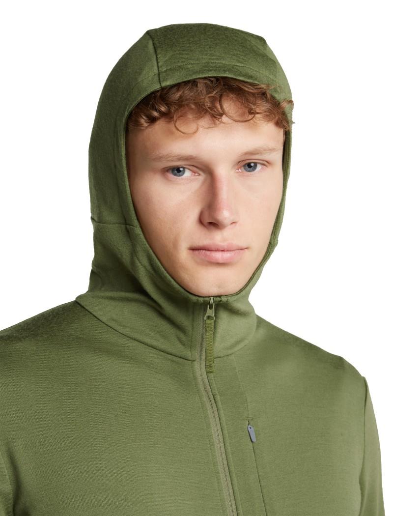 Merino 260 Quantum LS Zip Hoodie - Mens - sphagnum 1