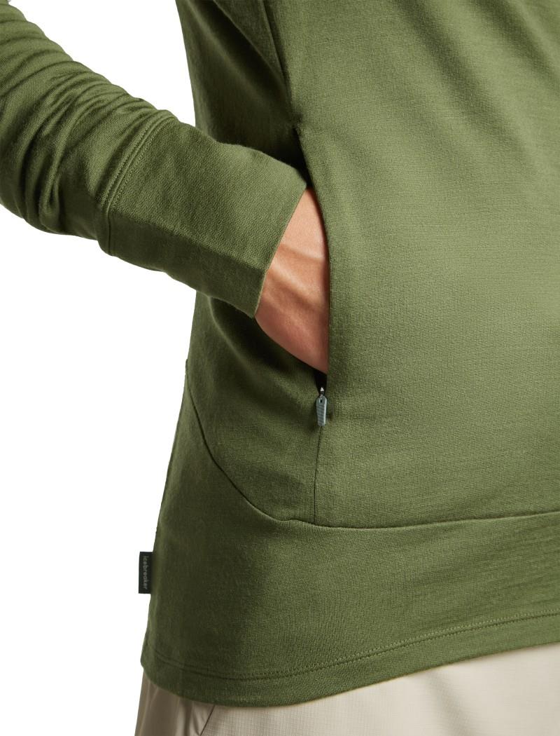 Merino 260 Quantum LS Zip Hoodie - Mens - sphagnum 1